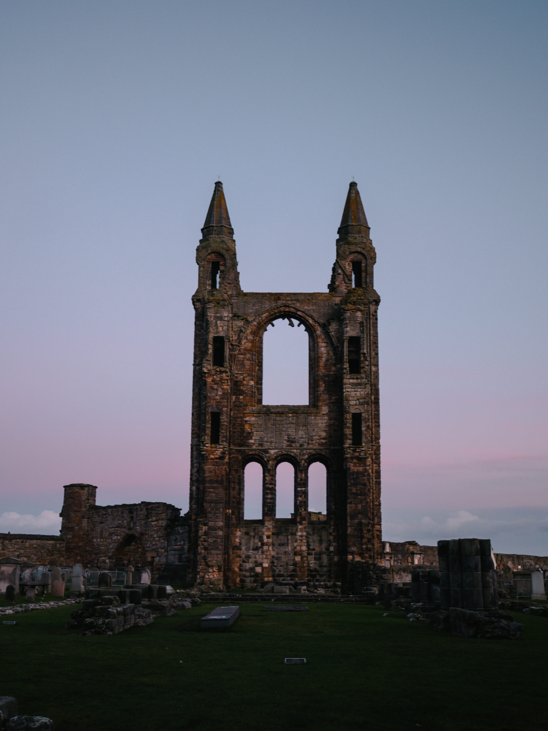 st andrews village scotland écosse catedral sunset
